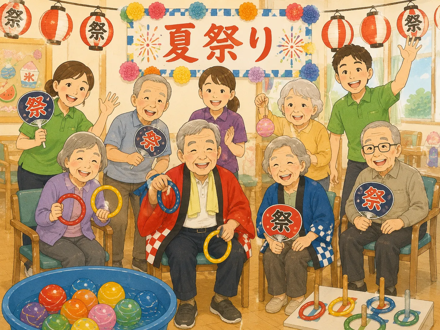 夏祭り-デイサービスすみれ-